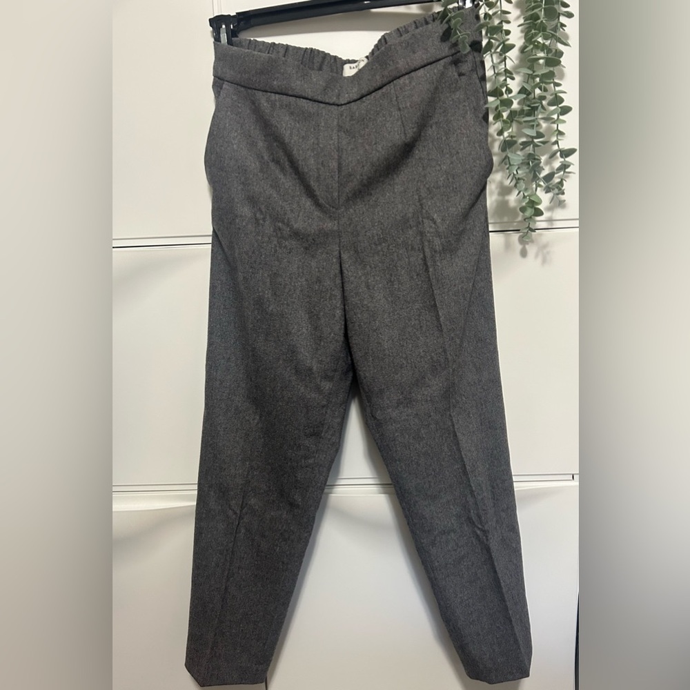 Babaton Charcoal Elastic-Waist Trousers